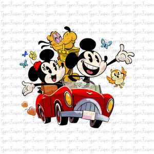 Disney Mickey and Friends Png,Mickey Birthday Png, Mickey Mouse Png, Disney Mickey Minnie Pluto Goofy Donald Png, Instant Download