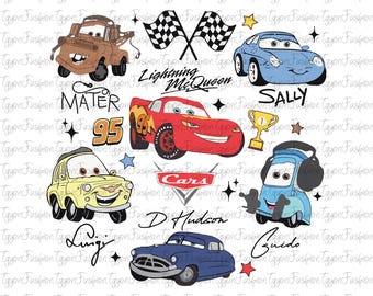 Disney Cars Friends Png, Pixar Lightening McQueen Png, McQueen Kids Png, Cars Movie Png, Cars Radiator Springs Png, Magical Kingdom Png