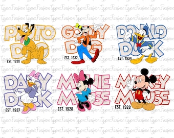 Disney Mickey and Friends Png, Disney Mickey & Co Png, Mickey Mouse Png, Disney Trip Png, Instant Download, Disney Magic Kingdom Png