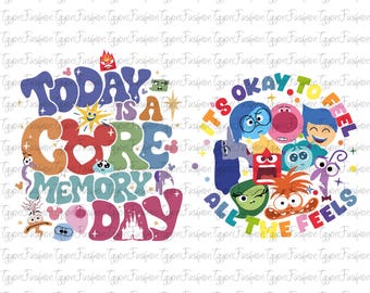 Inside Out Emotions Characters Png,Inside Out 2 Png,Today I Feel All The Feels Png,Inside Out Png,Today Is A Core Memory Day Png,Anxiety Png