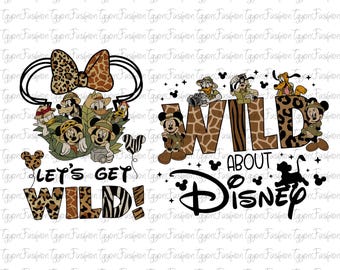 Disney Mickey and Friends Safari Png, Disney Let's Get Wild Png, Mickey Mouse Png,Disney Animal Kingdom Png,Safari Mode Png,Instant Download