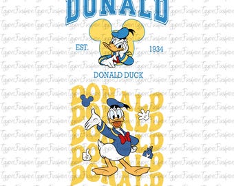 Disney Mickey and Friends Bundle Png, Disney Donald Duck Png, Mickey Mouse Png, Disney Mickey Minnie Pluto Goofy Png, Instant Download