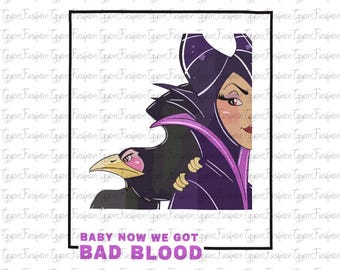 Disney Villains Sleeping Beauty Maleficent Png, Maleficent Dragon Png,Maleficent Png,Evil Queen Png, Disney Baby Now We Got Bad Blood Png