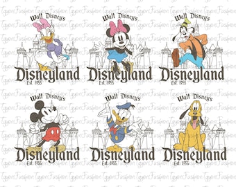 Disneyland Mickey and Friends Png, Disney Mickey & Co Png, Mickey Mouse Png, Disney Trip Png, Instant Download, Disney Magic Kingdom Png
