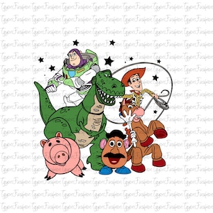 Toy Story You&#39;ve Got A Friend In Me Png, Toy Story Friends Png, Disney Woody Jessie Buzz Alien Rex Png, Family Vacation Png,Instant Download