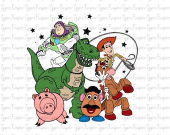 Toy Story You've Got A Friend In Me Png, Toy Story Friends Png, Disney Woody Jessie Buzz Alien Rex Png, Family Vacation Png,Instant Download