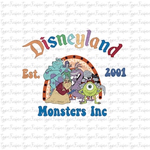 Disney Monsters Characters Watercolor Png, Disney Monsters Png, Disney Mike Png,Disney Sully Png, Monster Inc Png, Monsters University Png