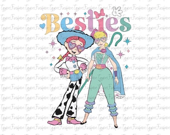 Disney Toy Story Besties Png, Disney Toy Story Friends Png, Disney Bo Peep and Jessie Png, Family Vacation Png, Disneyland Girls Trip Png