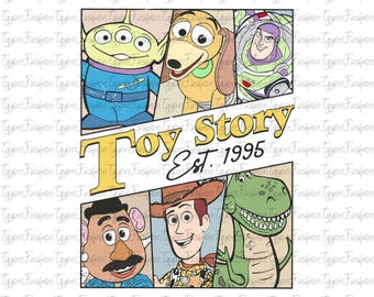 Toy Story Est. 1995 Png, Toy Story Friends Png, Disney Woody Jessie Buzz Alien Rex Png, Family Vacation Png, Digital File,Instant Download