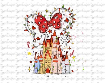 Disney Castle jultröja, Disney julfamilj png, Magic Kingdom png, Disney julbesättning png, Disney Mickey jul png