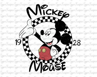 Disney Vintage Mickey Mouse Png, Mickey Birthday Png, Retro Mickey Mouse Png, Disney Mickey Minnie Pluto Goofy Donald Png,Instant Download