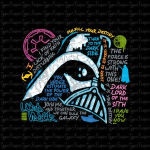 Disney Star Wars Darth Vader Png,Galaxy&#39;s Edge Png,Darth Vader Png,Star Wars Png,Digital File,May The Force Be With You Png,Instant Download