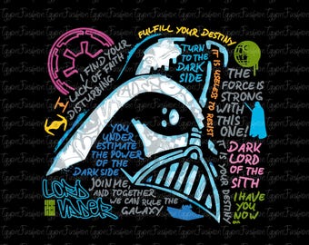 Disney Star Wars Darth Vader Png,Galaxy's Edge Png,Darth Vader Png,Star Wars Png,Digital File,May The Force Be With You Png,Instant Download