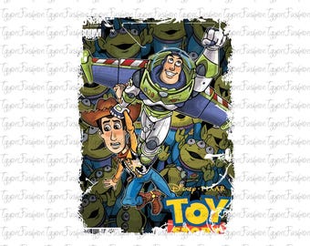Toy Story Characters Png, Toy Story Friends Png, Disney Woody Jessie Buzz Alien Rex Png, Family Vacation Png, Digital File, Instant Download