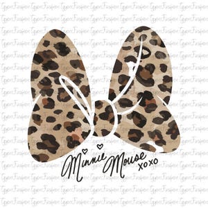 Disney Leopard Minnie Bow Png, Disney Safari Png, Mickey Mouse Png, Disney Animal Kingdom Png, Safari Mode Png, Instant Download