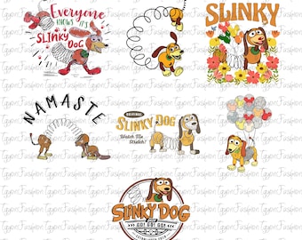 Disney Toy Story Slinky Dog Bundle Png, Toy Story Friends Png, Toy Story Party Png, Infinity and Beyond Png, Plik cyfrowy, Natychmiastowe pobieranie