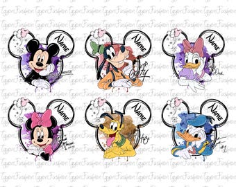 Disney Mickey and Friends Bundle Png, Disney Mickey & Co Png, Mickey Mouse Png, Disney Trip Png, Instant Download,Disney Magic Kingdom Png