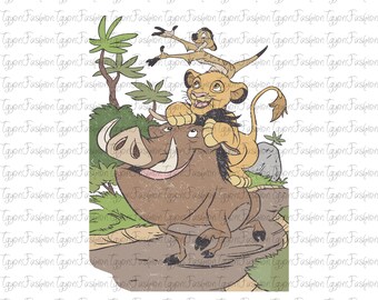 Disney Lion King Characters Png, Hakuna Matata Png, Timon and Pumbaa Png, Disney Safari Png, Simba Png, Animal Kingdom Png, Instant Download