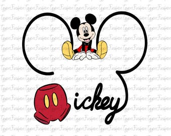 Disney Mickey Mouse Ears Png, Mickey Birthday Png, Mickey Mouse Png, Disney Mickey Minnie Pluto Goofy Donald Png, Instant Download