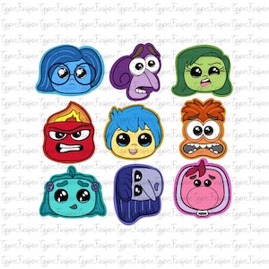Disney Inside Out Characters Png,Inside Out 2 Png, It&#39;s Okay To Feel All The Feels Png, Anxiety Png,Anger Png,Mental Health,Instant Download