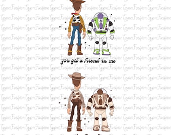 Toy Story Hai un amico in me Png, Toy Story Friends Png, Disney Woody Jessie Buzz Alien Rex Png, Vacanze in famiglia Png, Download immediato