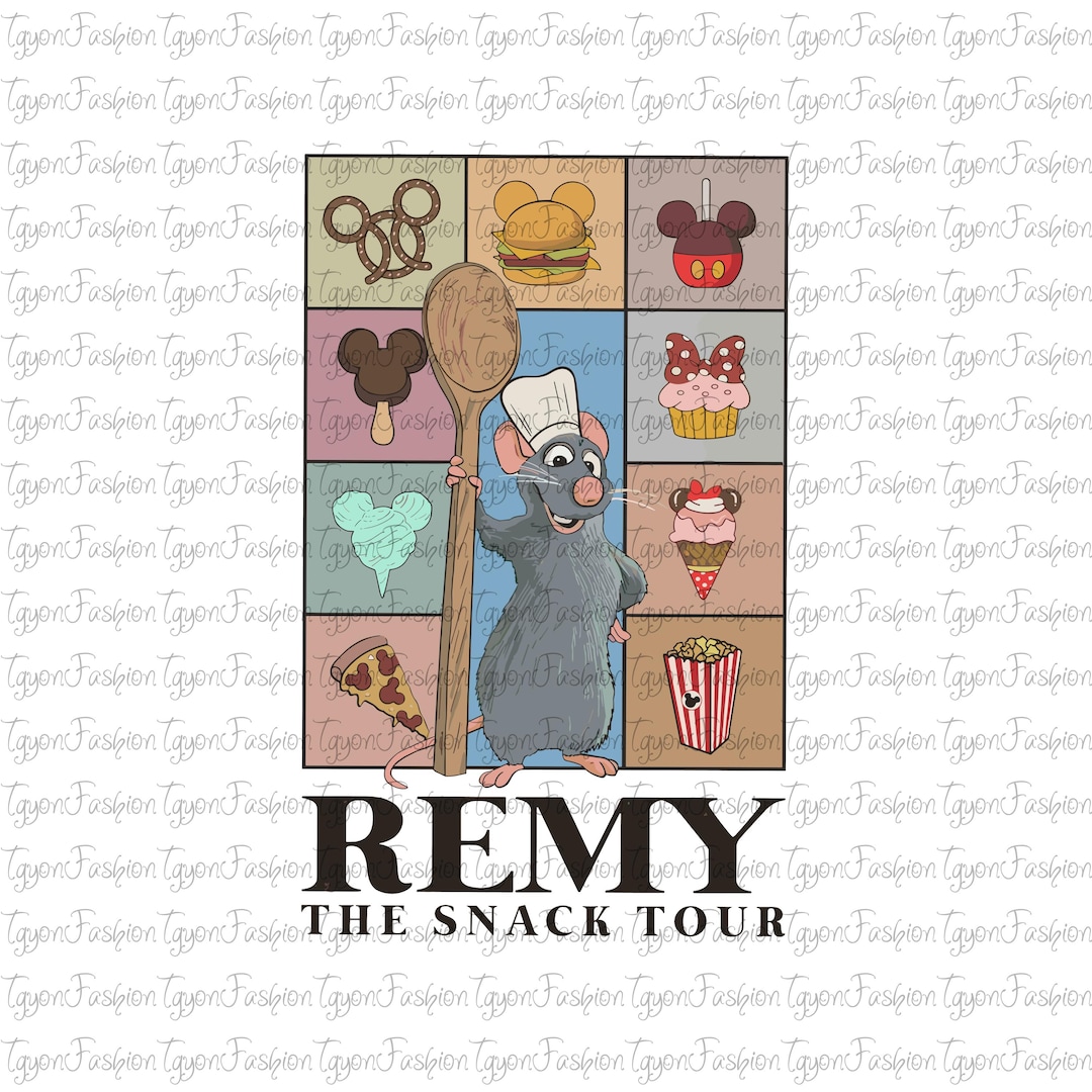 Disney Remy Mouse the Snack Tour Png, Ratatouille Chef Png, Anyone Can ...