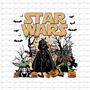 Disney Star Wars Halloween Png, Galaxy&#39;s Edge Png, Star Wars Png, May The Force Be With You Png, Halloween Party Png, Spooky Season Png