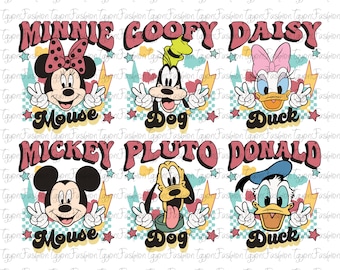Disney Mickey and Friends Png, Disney Mickey & Co Png, Mickey Mouse Png, Disney Trip Png, Instant Download, Disney Magic Kingdom Png