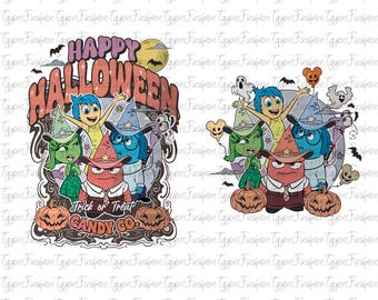 Disney Inside Out Halloween Png, Disney Inside Out Halloween Party Png, Inside Out Png, Disney Trick Or Treat Png, Disney Pumpkin Png