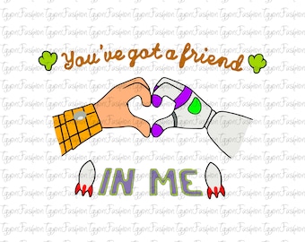 Toy Story Hai un amico in me Png, Toy Story Friends Png, Disney Woody Jessie Buzz Alien Rex Png, Vacanze in famiglia Png, Download immediato