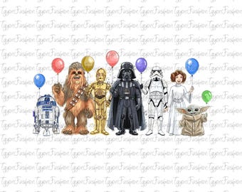 Disney Star Wars Charaktere Ballons Png, Galaxy's Edge Png, Darth Vader Png, Star Wars Png, Möge die Macht mit dir sein, Disney Familie Png