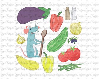 Disney Little Chef Remy Png, Ratatouille Chef Png, Anyone Can Cook Png,Ratatouille Png,Digital File,Remy Png,Mouse Chef Png,Instant Download
