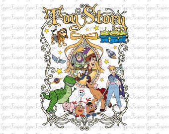 Toy Story Coquette Bows Png, Toy Story Friends Png, Disney Woody Jessie Buzz Alien Rex Png,Family Vacation Png,Digital File,Instant Download