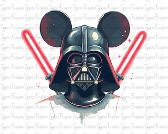 Disney Star Wars Darth Vader Png,Galaxy's Edge Png,Darth Vader Png,Star Wars Png,Digital File,May The Force Be With You Png,Instant Download
