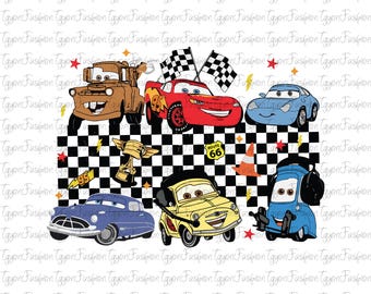 Disney Cars Friends Png, Pixar Lightening McQueen Png, McQueen Kids Png, Cars Movie Png, Cars Radiator Springs Png, Magical Kingdom Png