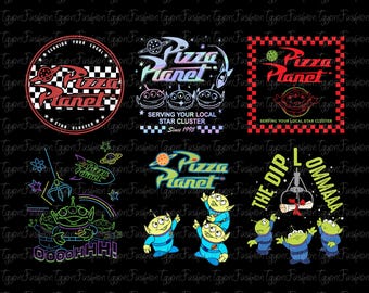 Toy Story Pizza Planet Png, Toy Story Friends Png, Disney Woody Jessie Buzz Alien Rex Png,Family Vacation Png,Digital File,Disney Aliens Png