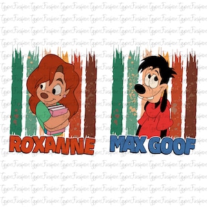 Disney Max and Roxanne Shirt, Disney Valentine&#39;s Day Png, Goofy Max Roxanne Powerline Png, Disney Magic Kingdom Png, Disney Love Png