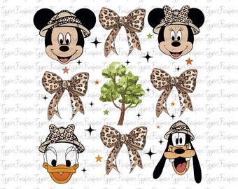 Coquettes safari Disney Mickey et ses amis noeuds Png, Safari Disney png, Mickey Mouse png, Disney Animal Kingdom png, mode Safari png