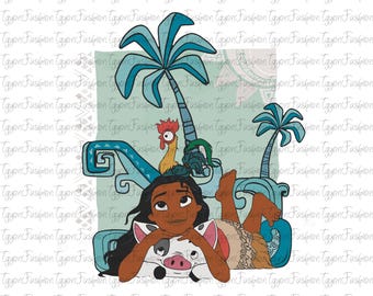 Disney Moana Png, Disney Moana Princess Png, Disney Moana Characters Png,Hei Hei and Pua Png,Magic Kingdom Matching Png,Disney Girl Trip Png