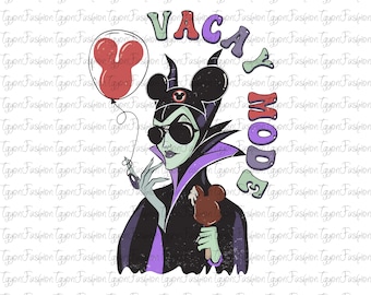 Disney Villains Sleeping Beauty Maleficent Vacay Mode Png, Maleficent Dragon Png, Maleficent Png, Villain Matching Png,Sleeping Beauty Png