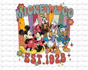 Disney Mickey et ses amis Png, Disney Mickey & Co Png, Mickey Mouse Png, Disney Trip Png, téléchargement immédiat, Disney Magic Kingdom Png
