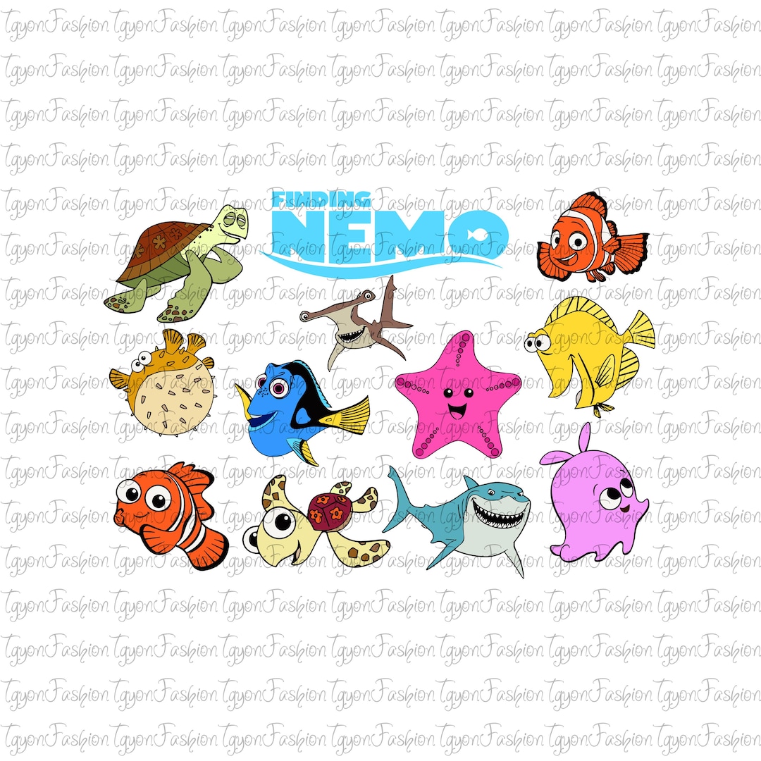 Nemo Friends Names Disney Finding Nemo Friends Png, Finding Nemo Matching Png, Finding ...