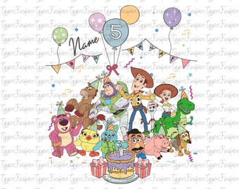 Disney Toy Story Birthday Girl Png, Toy Story Birthday Boys Png, Disney Woody Jessie Png, Disney Birthday Kids Png, Instant Download