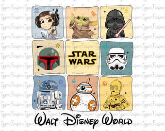 Personajes de Disney Star Wars Png, Galaxy's Edge Png, Darth Vader Png, Star Wars Png, Archivo digital, Que la fuerza te acompañe Png, Descarga instantánea