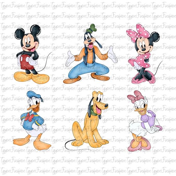 ディズニー ミッキーと仲間たちの水彩画バンドル PNG、ミッキーの誕生