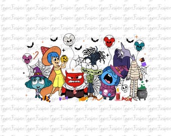 Disney Inside Out Halloween Png, Disney Inside Out Halloween Party Png, Inside Out Png, Disney Trick Or Treat Png, Disney Pumpkin Png