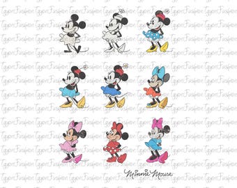 Disney Mickey and Friends Png, Disney Minnie Mouse Png, Mickey Mouse Png, Disneyland Trip Png, Instant Download, Disney Family Png