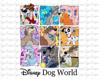 Disney Dogs Png, Disney Dog Lovers Png, Cute Disney Dog Png, Magic Kingdom Png, Disneyworld Matching Gift, Disney Family Trip Png