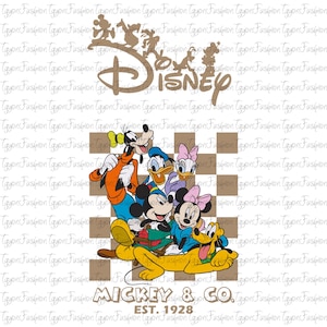Disney Mickey & Co Est 1928 Bundle Png, Mickey Birthday Png, Mickey Mouse Png, Disney Mickey Minnie Pluto Goofy Donald Png, Instant Download