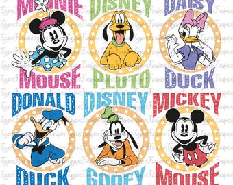 Disney Mickey and Friends Png, Disney Mickey & Co Png, Mickey Mouse Png, Disney Trip Png, Instant Download, Disney Magic Kingdom Png